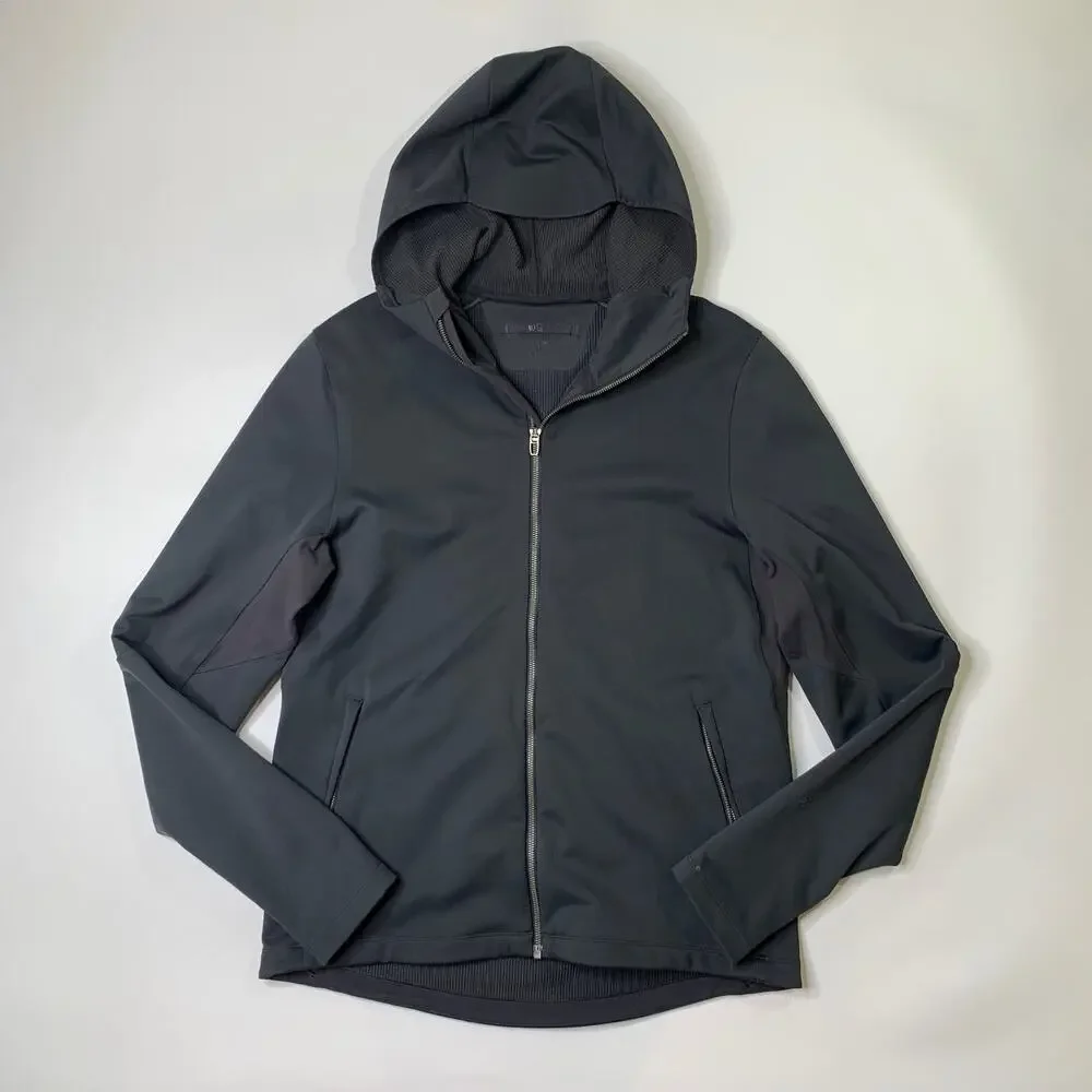 Lululemon Jacket Men L Large Gotham Gray Fleece Back Soft Shell Outdoor Training